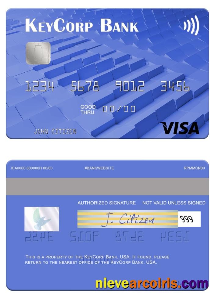 USA KeyCorp Bank visa card
